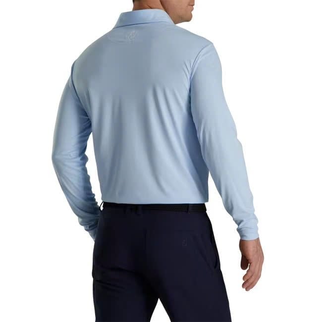 Áo golf nam tay dài Long Sleeve Sun Protection Shirt Sky 37514 | FootJ