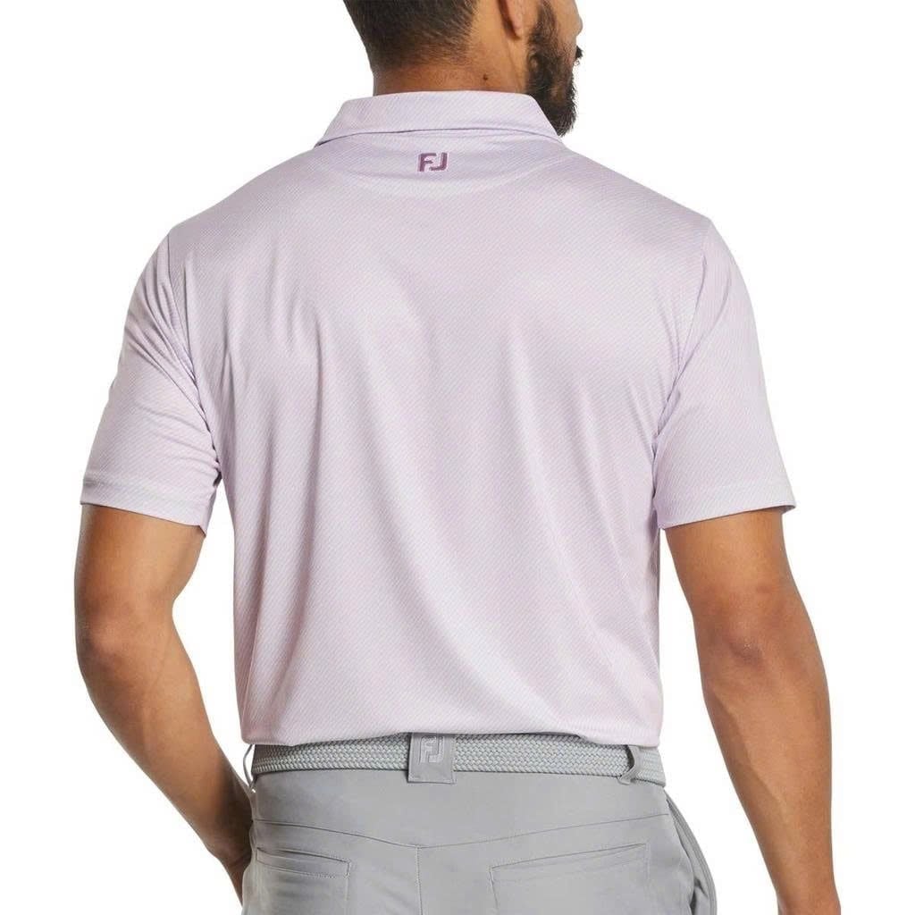 Áo golf nam tay ngắn Squiggle Print Lisle Orchid/Ice Water 37472 | Foo