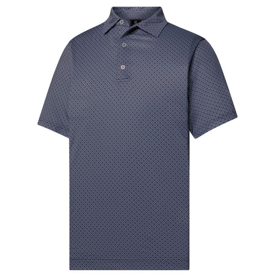 Áo Golf Tay Ngắn FootJoy Loop Print Lisle, Spread Collar 32596 | FootJ