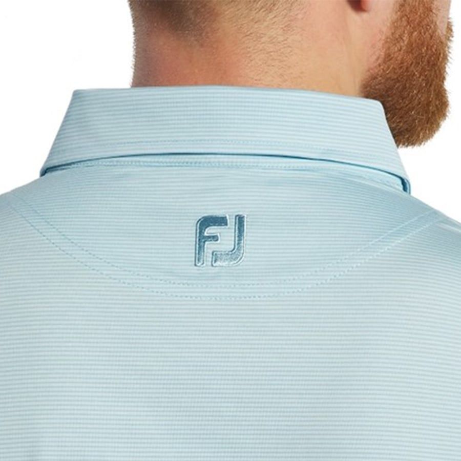 Áo Golf Tay Ngắn FootJoy  Jacquard Dot, Lisle Self Collar & Placket 31