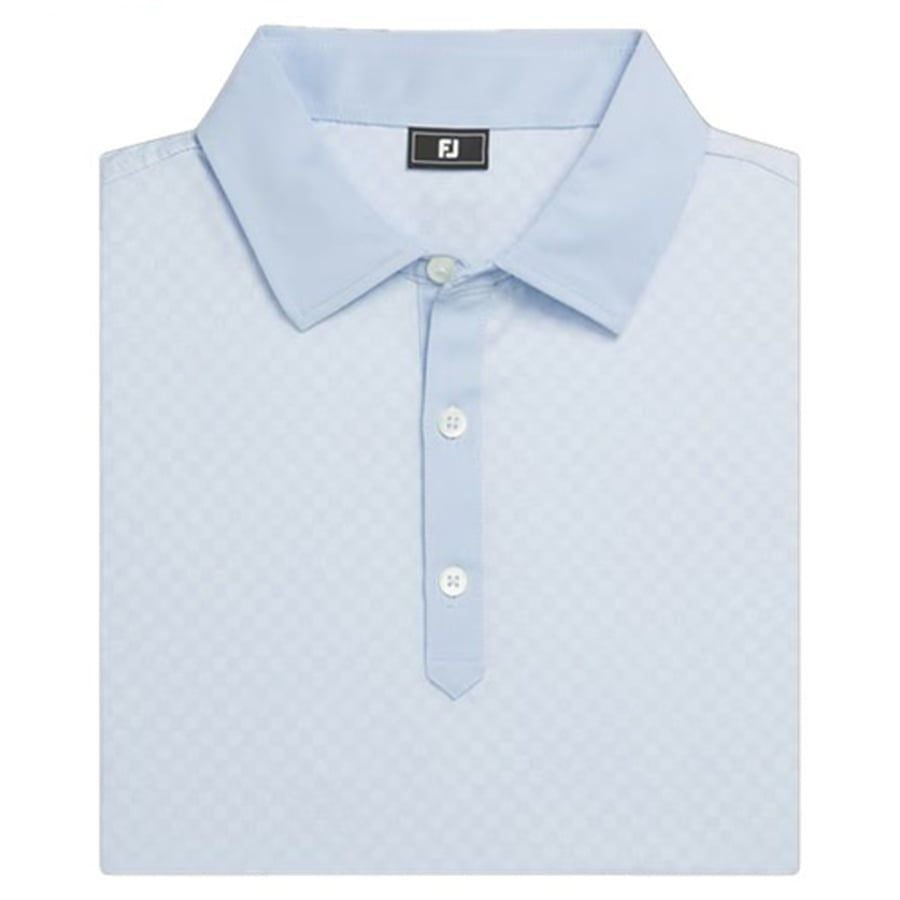 Áo Golf Tay Ngắn FootJoy Checker Jacquard, Self Colla 32573  | FootJoy