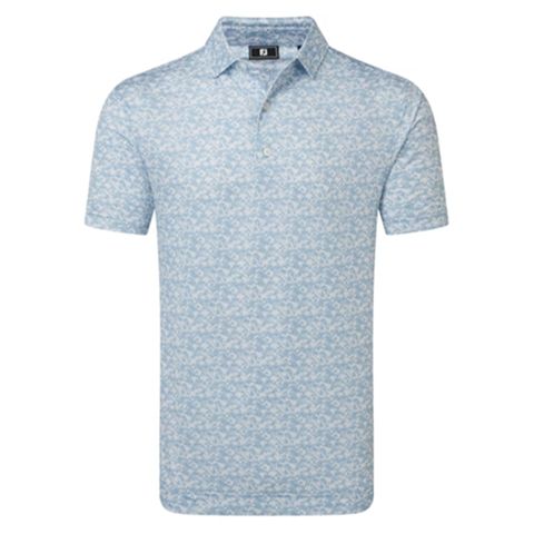 Áo Golf Nam Tay Ngắn Hidden Palm Print Lisle Self Collar 39467 | FootJoy
