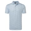 Áo Golf Tay Ngắn FootJoy Hidden Palm Print Lisle Self Collar 39467 | F