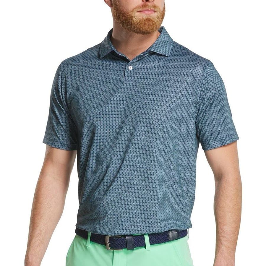 Áo Golf Tay Ngắn FootJoy Bracket Print Lisle 37453 | FootJoy