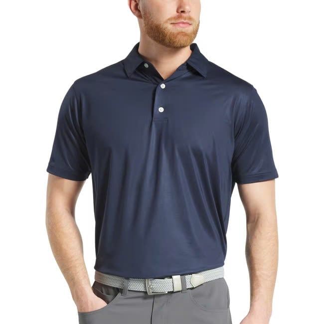 Áo golf nam tay ngắn Tonal Dot Print Lisle Navy 31485 | FootJoy