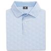 Áo golf nam tay ngắn Speckle Print Lisle Blue Jay/White 32772 | FootJo