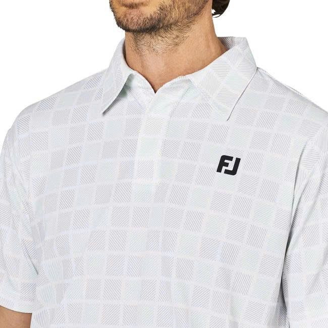 Áo golf nam tay ngắn Short Sleeve Print Shirts Pistachio 34689 | FootJ