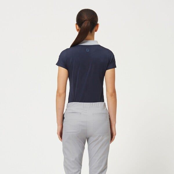 Áo Golf Nữ Tay Ngắn Footjoy Women'S Ss Mock Neck Shirt Navy 28392 | Fo