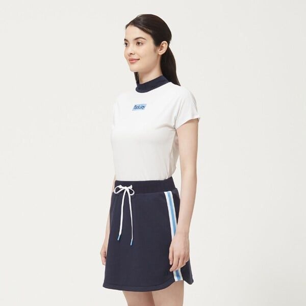 Áo Golf Nữ Tay Ngắn Footjoy  Women'S Ss Mock Neck Shirt White 28393 |