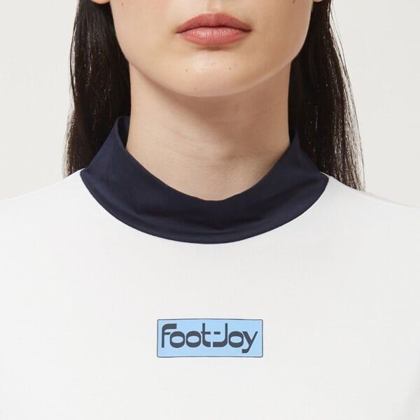 Áo Golf Nữ Tay Ngắn Footjoy  Women'S Ss Mock Neck Shirt White 28393 |