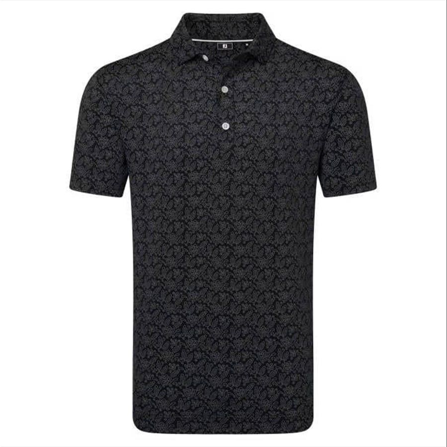 Áo Golf Tay Ngắn  Wingtip Floral Lisle Self Collar 39485| Foot