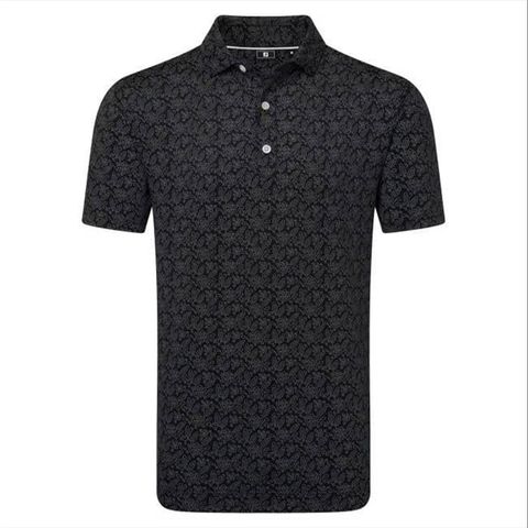 Áo Golf Nam Tay Ngắn Wingtip Floral Lisle Self Collar 39485 | Footjoy