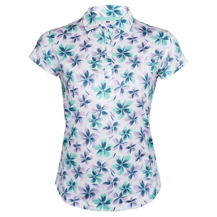 Áo golf nữ tay ngắn Cap Sleeve Floral Shirt 89773 MEGA SALE | FootJoy