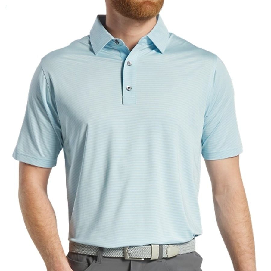 Áo Golf Tay Ngắn FootJoy  Jacquard Dot, Lisle Self Collar & Placket 31