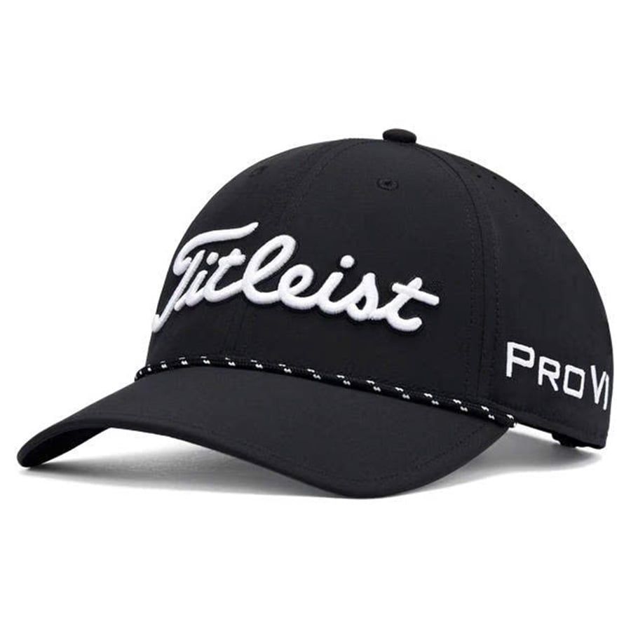 Nón kết golf nam TOUR BREEZER BLACK/WHITE TH23ATB-01 | Titleist
