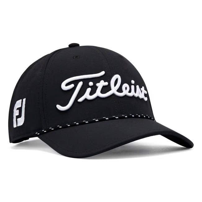 Nón kết golf nam TOUR BREEZER BLACK/WHITE TH23ATB-01 | Titleist