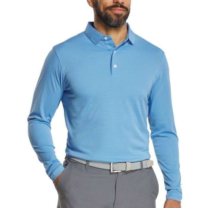 Áo golf nam tay dài Long Sleeve Sun Protection Shirt Marine 37518 | Fo