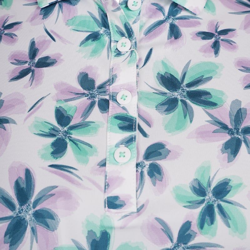 Áo golf nữ tay ngắn Cap Sleeve Floral Shirt 89773 MEGA SALE | FootJoy