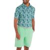 Áo golf nam tay ngắn Garden Print Lisle Navy 37461 | FootJoy