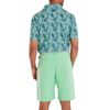 Áo golf nam tay ngắn Garden Print Lisle Navy 37461 | FootJoy