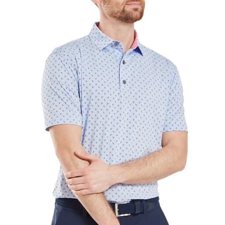 Áo Golf Tay Ngắn FootJoy Flower Bud Foulard, Self Collar 32697  | Foot