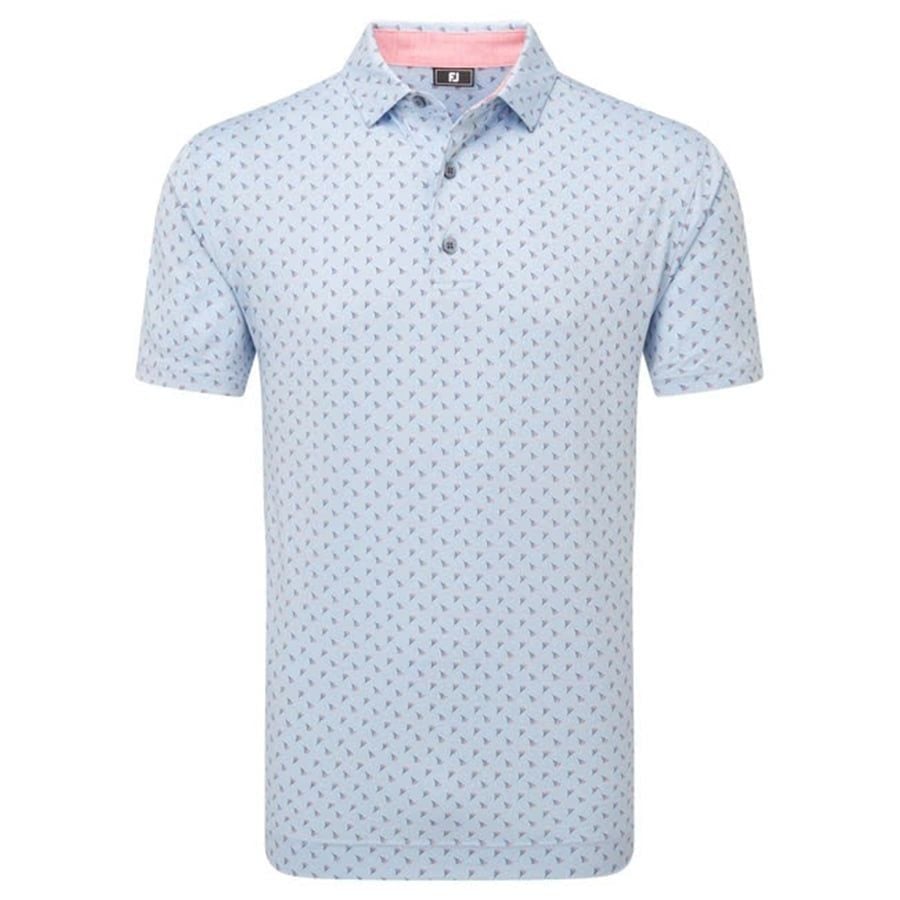 Áo Golf Tay Ngắn FootJoy Flower Bud Foulard, Self Collar 32697  | Foot