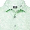 Áo Golf Tay Ngắn FootJoy Leaf Camo Lisle, Self Collar 32695 | FootJoy