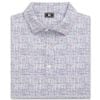 Áo golf nam tay ngắn Tweed Print Lisle White / High Tide 37473 | FootJ