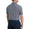 Áo Golf Tay Dài Footjoy  Hidden Palm Print Lisle Self Collar  39469 |