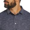 Áo golf nam tay ngắn Broken Stripe Print Pique Black / Periwinkle 3744