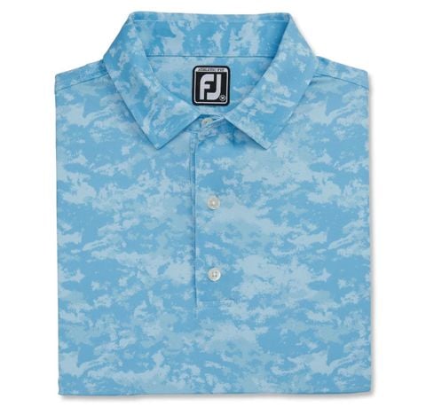 Áo golf nam tay ngắn 82201 CLOUD CAMO LISLE, SELF COLL  | FootJoy