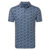 Áo Golf Tay Dài Footjoy  Hidden Palm Print Lisle Self Collar  39469 |