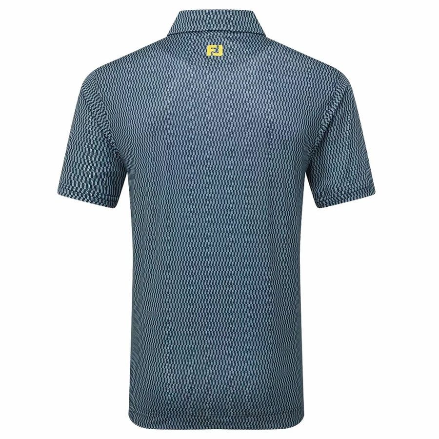 Áo Golf Tay Ngắn FootJoy Wiggle Print Lisle Self Collar 32564 | FootJo