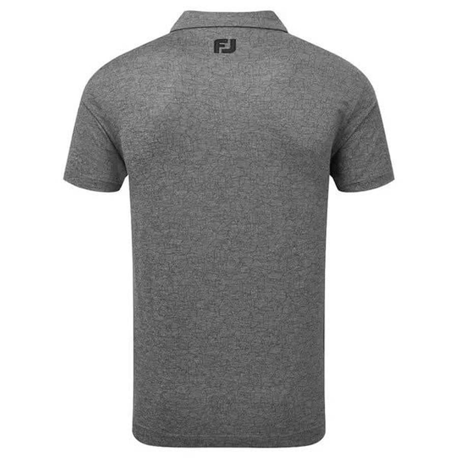 Áo Golf Tay Ngắn FootJoy Scottish Town Print Lisle, Self Collar 31382