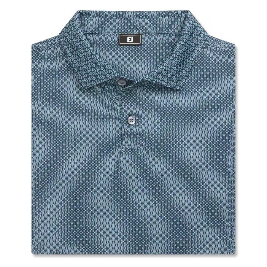 Áo Golf Tay Ngắn FootJoy Bracket Print Lisle 37453 | FootJoy