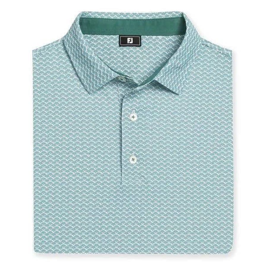 Áo Golf Tay Dài Footjoy Scallop Geo Pique Self Collar 39459 | Footjoy