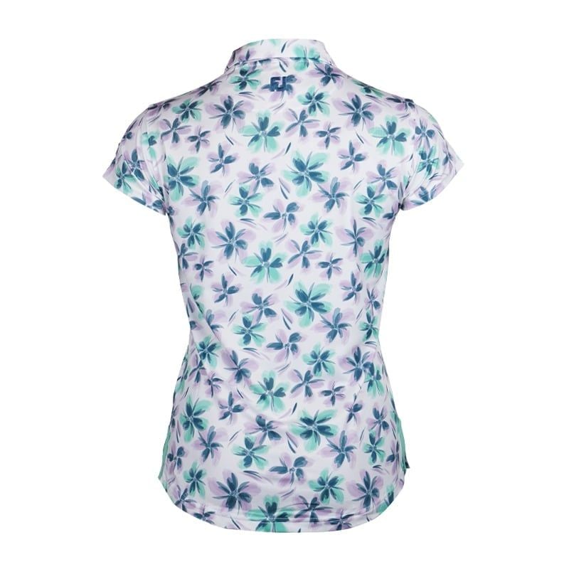 Áo golf nữ tay ngắn Cap Sleeve Floral Shirt 89773 MEGA SALE | FootJoy