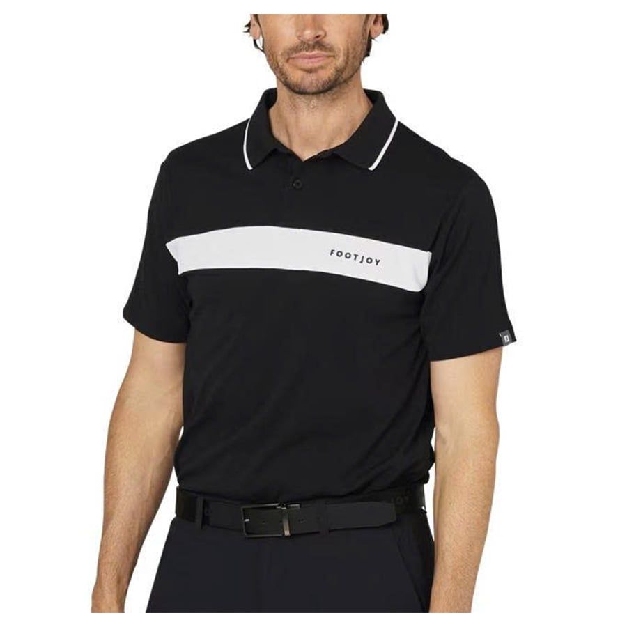 Áo golf nam tay ngắn S/S logo polo Black 34919 | FootJoy