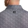 Áo golf nam tay ngắn Speckle Print Lisle Black/White 32774 | FootJoy