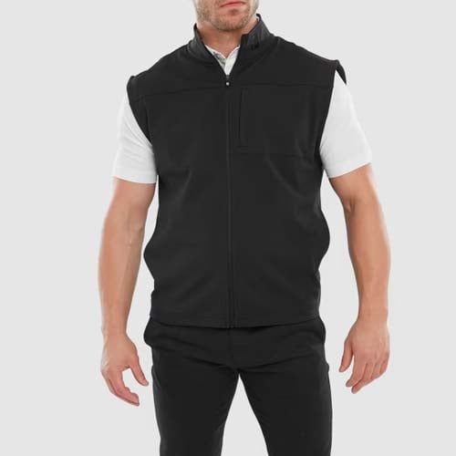 Áo golf nam tay ngắn FJ Ottoman Full Zip Knit Vest 82261 MEGA SALE | F