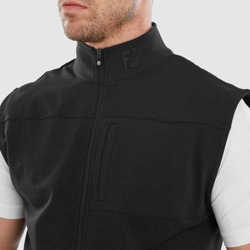 Áo golf nam tay ngắn FJ Ottoman Full Zip Knit Vest 82261 MEGA SALE | F