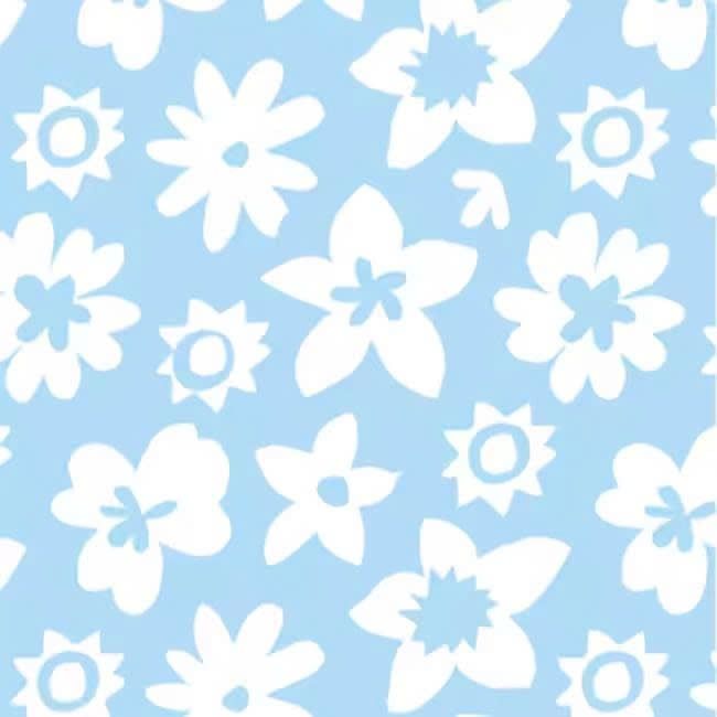 Áo golf nam tay ngắn Allover Floral Lisle White / Sky 31491 | FootJoy