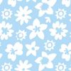 Áo golf nam tay ngắn Allover Floral Lisle White / Sky 31491 | FootJoy