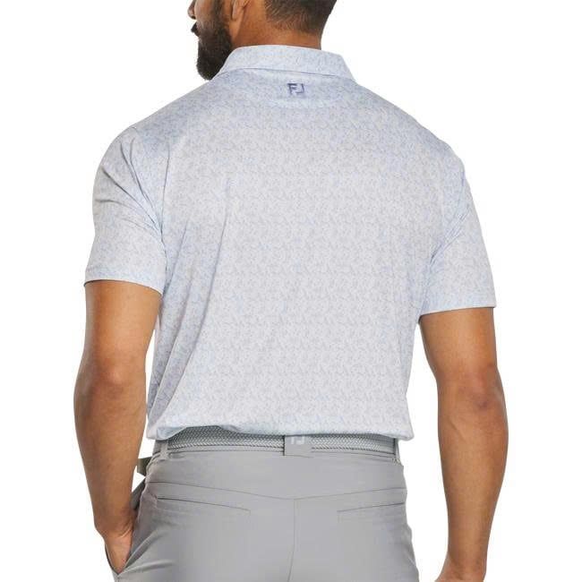 Áo golf nam tay ngắn Vintage Floral Lisle Ice Water / Periwinkle 37451