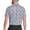 Áo golf nam tay ngắn Garden Print Lisle Periwinkle 37462 | FootJoy