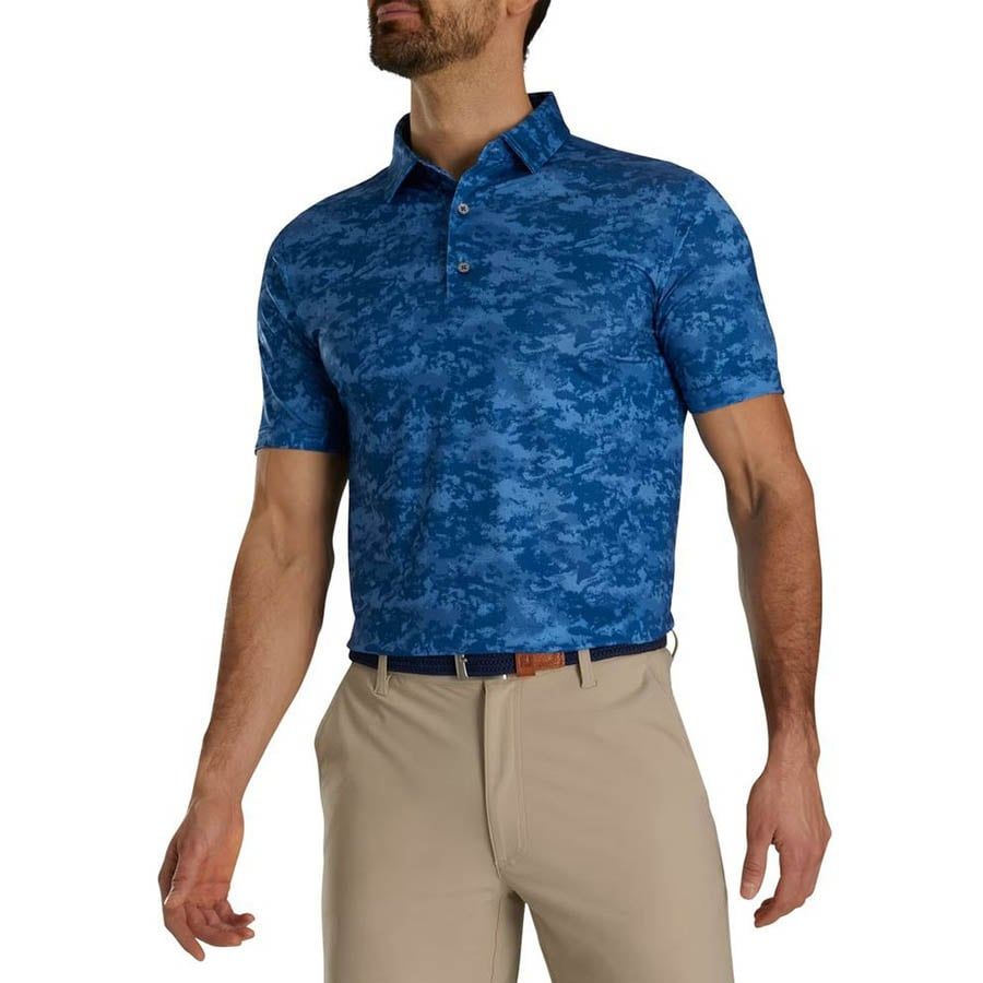 Áo golf nam tay ngắn 82202 CLOUD CAMO LISLE, SELF COLL | Foot Joy
