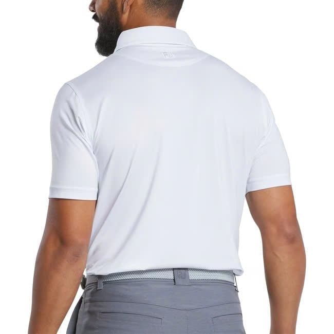 Áo golf nam tay ngắn Tonal Dot Print Lisle WHITE 37498 | FootJoy