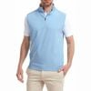 Áo golf nam tay ngắn FJ Ribbed Jacquard 1/2 Zip Vest Marine 95213 MEGA