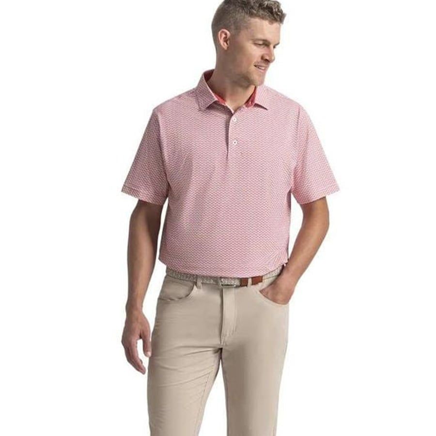 Áo Golf Tay Ngắn FootJoyScallop Geo Pique Self Collar 39467 | FootJoy