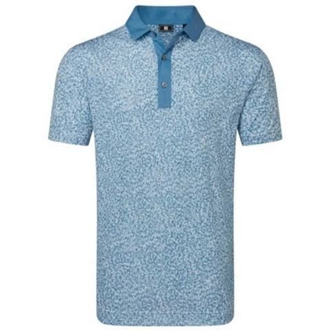 Áo Golf Nam Tay Ngắn Condensed Camo Print Lisle Self Collar 39474 | FootJoy